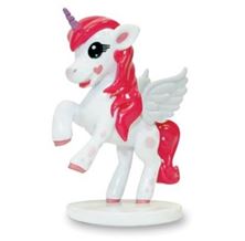 Picture of UNICORN CAKE TOPPER 9CM PLASTIC